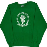 Belvedere Lee Graphic Sweatshirt - Large Green Cotton