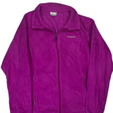 Columbia Fleece Jacket - XL Purple Polyester