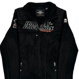 Motorcycles Harley Davidson Fleece Jacket - Small Black Polyester