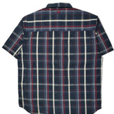 Ecko Unltd Checked Short Sleeve Shirt - Large White Cotton