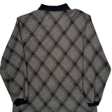 Chaps Ralph Lauren Checked Sweater - Large Gray Cotton Blend