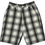 Southpole Checked Shorts - 28W 11L Black & White Cotton
