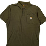 Carhartt Polo Shirt - Medium Green Cotton