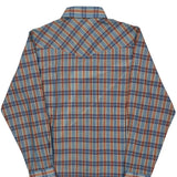 Levis Checked Shirt - Medium Blue Polyester Blend