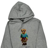 Polo Bear Polo By Ralph Lauren Graphic Hoodie - Medium Gray Cotton