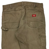 Dickies Double Knee Carpenter Pants - 36W 30L Brown Cotton