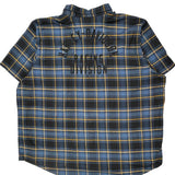 Racing Division Harley Davidson Checked Flannel Shirt - 2XL Yellow Cotton