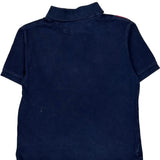 Age 8 Polo By Ralph Lauren Graphic Polo Shirt - Small Navy Cotton
