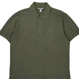 Lacoste Polo Shirt - Large Green Cotton