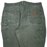 Carhartt Carpenter Trousers - 36W 30L Green Cotton