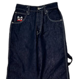 Wu Tag Graphic Carpenter Jeans - 25W 29L Dark Wash Cotton