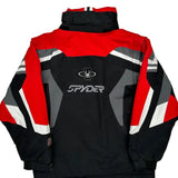 X-Static Insulation Spyder Graphic Ski Jacket - Small White Polyester