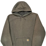 Carhartt Hoodie - Large Gray Cotton Blend