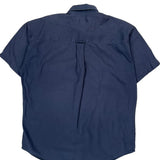 Chaps Ralph Lauren Short Sleeve Shirt - Large Navy Cotton