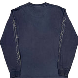 Lacoste Graphic Long Sleeve T-Shirt - Small Navy Cotton