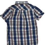 Age 7 Tommy Hilfiger Checked Short Sleeve Shirt - Small Multicoloured Cotton