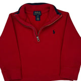 Age 2 Polo By Ralph Lauren 1/4 Zip - 2XS Red Cotton