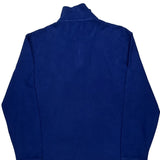 Estate Rib Polo By Ralph Lauren 1/4 Zip - Medium Blue Cotton