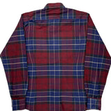 Barbour Checked Flannel Shirt - Large Blue Cotton