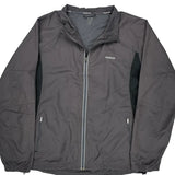 Reebok Windbreaker - Large Gray Polyester