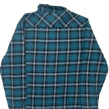 Quiksilver Checked Flannel Shirt - Large White Cotton