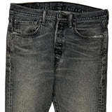 Levis 501 Slim Jeans - 32W 31L Grey Cotton