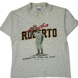 Roberto Hanes Single Stitch T-Shirt - Large Grey Cotton