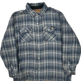 Dickies Checked Jacket - XL Blue Cotton