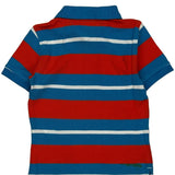 Age 4 Tommy Hilfiger Striped Polo Shirt - XS Blue Cotton