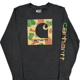 Carhartt Camo Long Sleeve T-Shirt - Medium Camo Cotton
