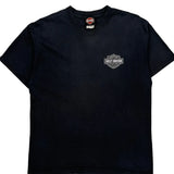 Harley Davidson Graphic T-Shirt - Medium Black Cotton