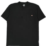 Dickies T-Shirt - Large Black Cotton