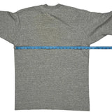 Single Stitch Unbranded T-Shirt - Medium Gray Cotton Blend