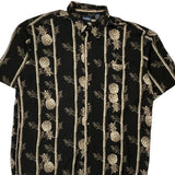 Puritan Hawaiian Shirt - XL Black Viscose