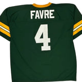 Green Bay Packers Logo Athletics #4 Favre Football Jersey - XL Yellow Polyester