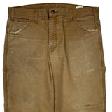Dickies Carpenter Pants - 36W 31L Brown Cotton