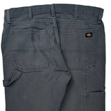 Dickies Carpenter Trousers - 34W 30L Grey Cotton Blend