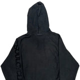 Reverse Weave Champion Spellout Hoodie - Small Black Cotton