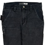 Carhartt Slim Fit Carpenter Pants - 31W 32L Black Cotton