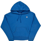 Reverse Weave Champion Hoodie - Medium Blue Cotton