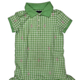 Age 4 Polo By Ralph Lauren Checked Dress - XS Green Cotton