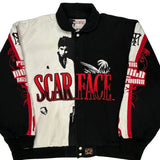 Scarface Jh Designs Graphic Bomber Jacket - 2XL Black & White Cotton