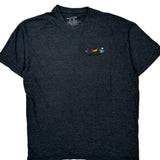 Columbia Fishing Graphic T-Shirt - 2XL Grey Cotton