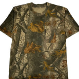 Mossy Oak Camo T-Shirt - Medium Khaki Cotton