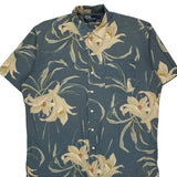 Polo By Ralph Lauren Floral Hawaiian Shirt - Medium Blue Cotton