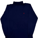 Polo By Ralph Lauren Rollneck - Large Navy Cotton