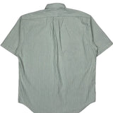 Blaire Ralph Lauren Striped Short Sleeve Shirt - Medium Green Cotton