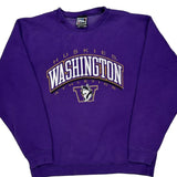 Washington Huskies Pro Layer College Sweatshirt - Large Purple Cotton