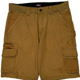 Dickies Cargo Shorts - 34W 11L Brown Cotton