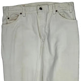 550 Levis Jeans - 35W 30L White Cotton